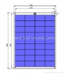 80W Semi Flexible solar panel